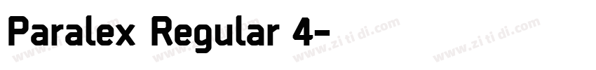 Paralex Regular 4字体转换